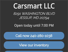 Tablet Screenshot of carsmartmd.com